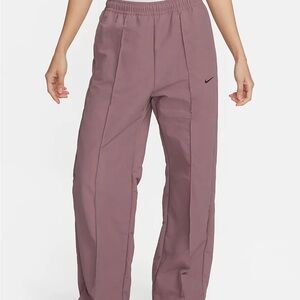 NWOT Nike Mauve Track Pants with Elastic Waistband and Pleats